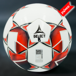 М"яч футбольний B-GR Select FB Brillant Replica №5, 2х2 d/panels, білий-червоний, код: 5703543216307