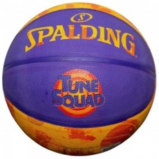 М"яч баскетбольний Spalding Spage Jam Tune Squad №5, синій-помаранчевий, код: 689344413181