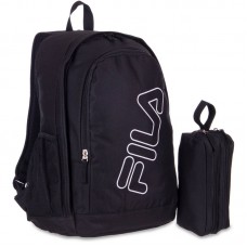 Міський рюкзак з пеналом Fila 25л, чорний, код: 211_BK
