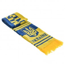 Шарф для вболівальника UKRAINE зимовий SP-Sport жовтий-синій, код: FB-6031-S52