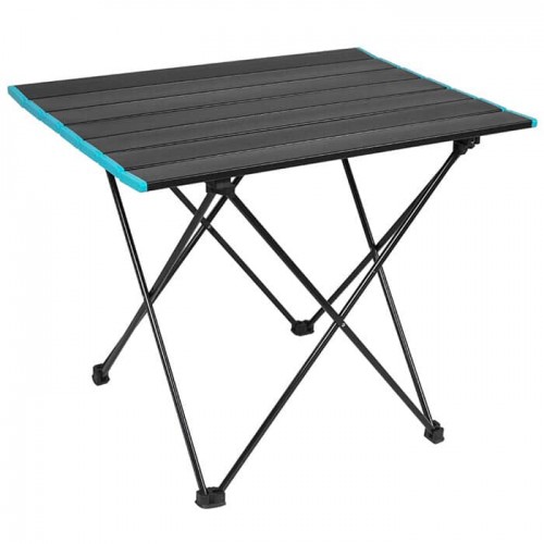 Стіл складний туристичний Camping алюміній, 560х400х470 мм, чорний, код: A5640-02-WS Стіл складний туристичний Camping алюміній, 560х400х470 мм, чорний, код: A5640-02-WS