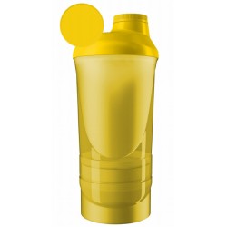 Шейкер спортивний ShakerStore Wave + з 2-ма контейнерами Жовтий, код: Wave+Yellow