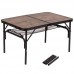 Стіл Bo-Camp Decatur 90x60 см Black/Wood look, код: DAS301467-DA