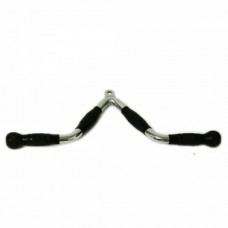 Рукоятка для тяги V-подібна Fitnessport MB-07 (в гумі), код: 10122-AX Рукоятка для тяги V-подібна Fitnessport MB-07 (в гумі), код: 10122-AX