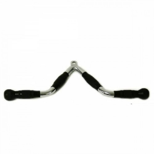 Рукоятка для тяги V-подібна Fitnessport MB-07 (в гумі), код: 10122-AX Рукоятка для тяги V-подібна Fitnessport MB-07 (в гумі), код: 10122-AX