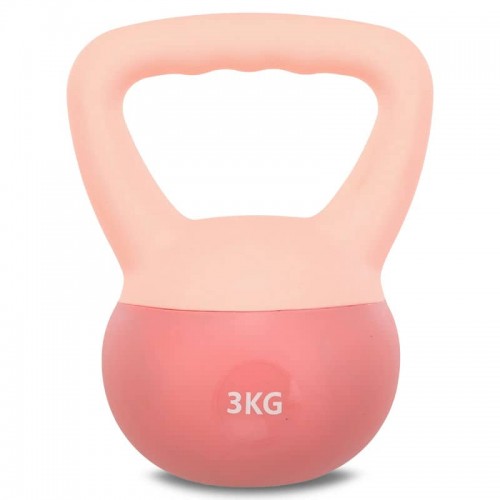Гиря м"яка FitGo 3кг, рожевий, код: FI-0122-3_P