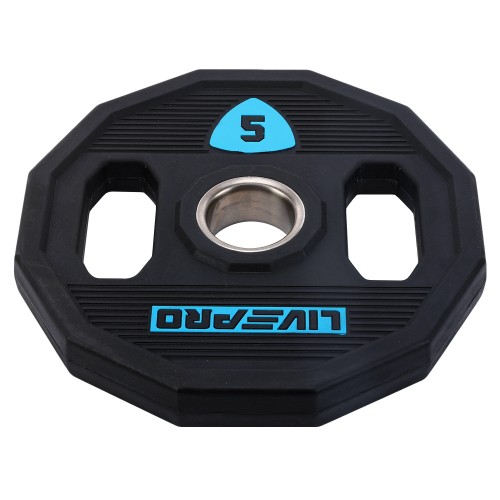 Блини диски поліуретанові 2 Handle металева втулка LiveUp ø51мм, 5кг, чорний, код: LP8023-5-S52 Блини диски поліуретанові 2 Handle металева втулка LiveUp ø51мм, 5кг, чорний, код: LP8023-5-S52