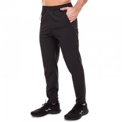 Штани спортивні чоловічі прямі Lidong XL (48-50), чорний, код: LD-0575_XLBK
