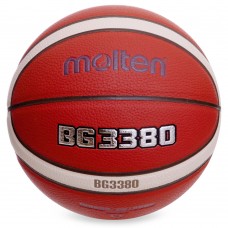 М"яч баскетбольний Molten №6 PU помаранчевий, код: B6G3380-S52