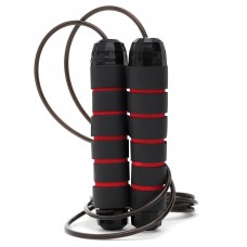 Скакалка швидкісна для кросфіту Cornix Speed Rope Classic 2800 мм, чорний-червоний, код: XR-0150