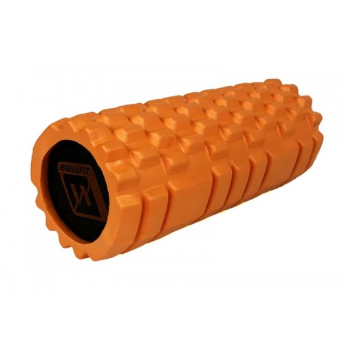 Масажний ролик EasyFit Solid Roller v.1.1s 330х140 мм, помаранчевий, код: EF-2050-Or