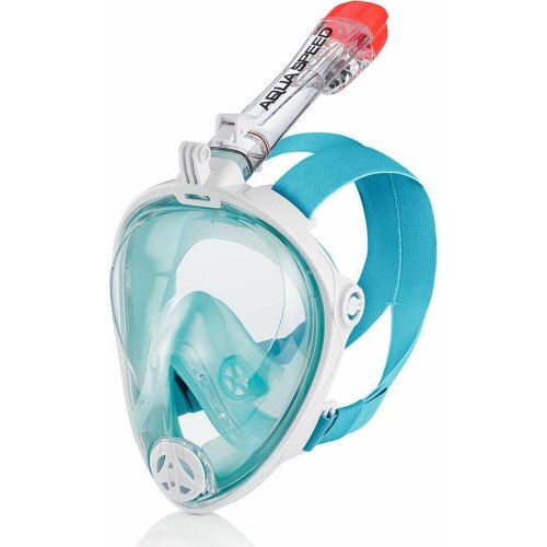 Повнолицьова маска жіноча Aqua SpeedSpectra 2.0 S/M, блакитний-білий, код: 5908217670717