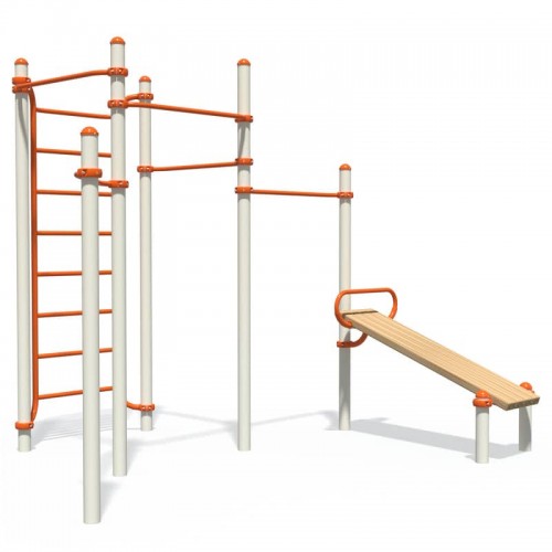 Спортивний комплекс InterAtletika Воркаут 3416х2920х2705 мм, код: S831.14-SM Спортивний комплекс InterAtletika Воркаут 3416х2920х2705 мм, код: S831.14-SM