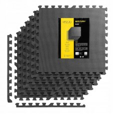 Мат-пазл (ластівчин хвіст) 4Fizjo Mat Puzzle EVA 1200x1200x10 мм, чорний, код: P-5907739310378