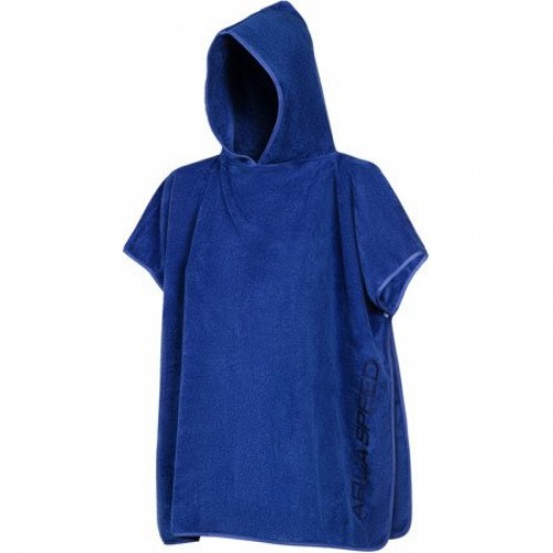 Рушник пончо дитячий Aqua Speed Kid"s Poncho 70х120см, темно-синій, код: 5908217673381