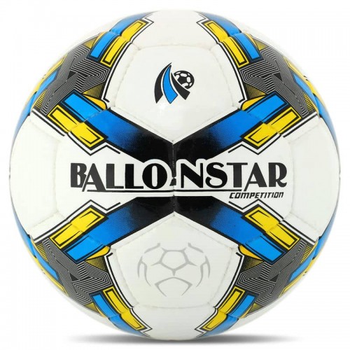 М"яч футбольний Ballonstar №5, білий-синій, код: FB-4415_BL