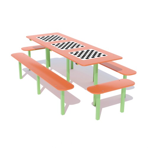 Столик для шахів потрійний Miros 2700х1400х770 мм, код: DIO247 Столик для шахів потрійний Miros 2700х1400х770 мм, код: DIO247