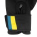 Боксерські рукавиці PowerPlay Ukraine 12 унцій, чорний, код: PP_3021_12oz_Black