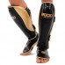 Захист гомілки та стопи для єдиноборств Zelart L, чорний-золотий, код: BO-3918_LBKGO