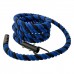 Канат для лазіння Orlins CrossFit х/б 6 м, діаметр 40 мм з кронштейном, синьо-чорний, код: RO-157