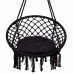 Подвесное кресло-качели (плетеное) с подушкой Springos Black, код: SPR0028