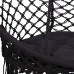 Подвесное кресло-качели (плетеное) с подушкой Springos Black, код: SPR0028