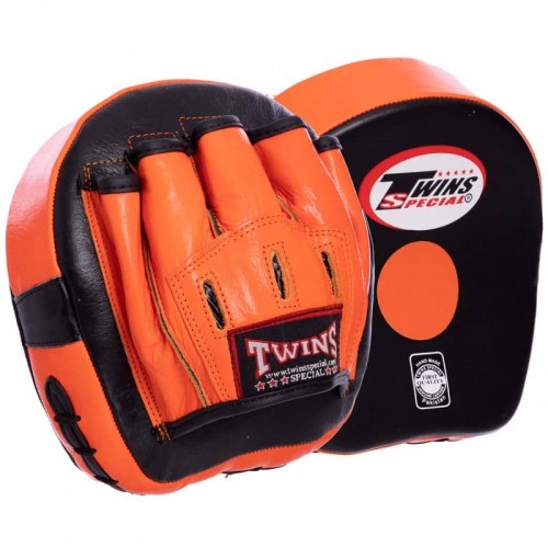 Лапа вигнута Twins шкіра, чорний-помаранчевий, 2 шт, код: VL-2054_BKOR Лапа вигнута Twins шкіра, чорний-помаранчевий, 2 шт, код: VL-2054_BKOR