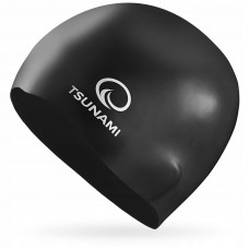 Шапочка для плавання Tsunami Pro, чорний, код: P-5905973401876