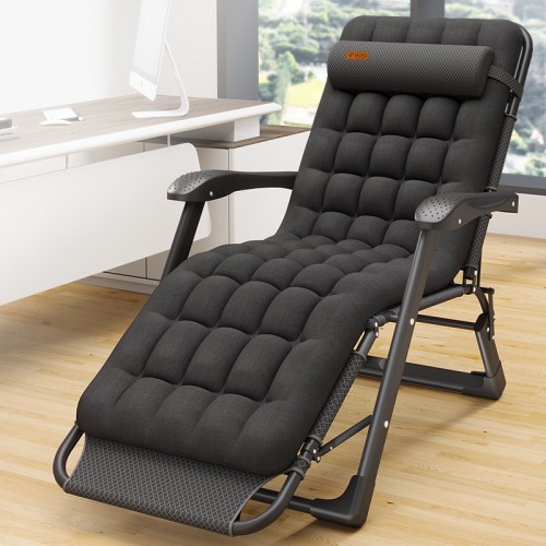 Розкладне крісло шезлонг садовий із подушкою WCG 1780х660х980 мм, код: FCB-S06PP-IF