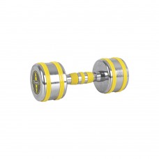 Гантель хромована inSPORTline Yellsteel 1х8 кг, жовтий, код: 20838-IN