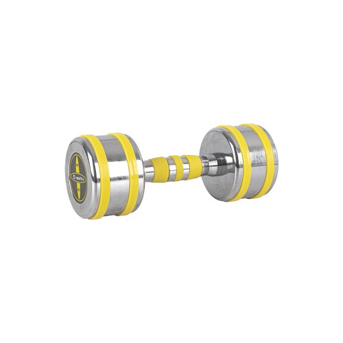 Гантель хромована inSPORTline Yellsteel 1х8 кг, жовтий, код: 20838-IN