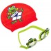 Набор для плавания детский очки и шапочка Arena World красный-синий, код: AR-92295-20_R_BL