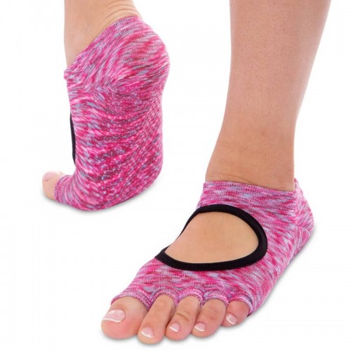 Шкарпетки для йоги з закритими пальцями FitGo рожевий, код: FI-0438-1_P