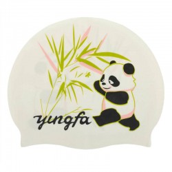 Шапочка для плавання силіконова для дорослих Yingfa білий-зелений, код: C0091_WG