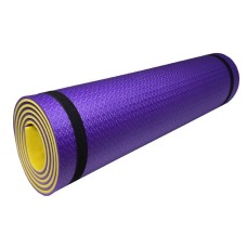 Коврик для йоги Lanor 1800x600x8 мм, жовто-фіолетовий, код: 1762229218-E
