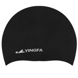 Шапочка для плавання силіконова для дорослих Yingfa L чорний, код: C0081_LBK