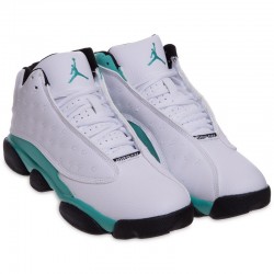 Кросівки для баскетболу Jdan розмір 40 (25см), білий-бірюзовий, код: 2110-7_40WN