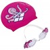 Набор для плавания детский очки и шапочка Arena World зеленый-красный, код: AR-92295-20_G_R