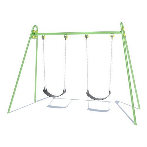 Гойдалка подвійна металева Miros 2990х1420х2120 мм, код: DIOS310 Гойдалка подвійна металева Miros 2990х1420х2120 мм, код: DIOS310