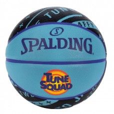 М"яч баскетбольний Spalding Space Jam Tune Squad B №7, синій-чорний, код: 689344413068