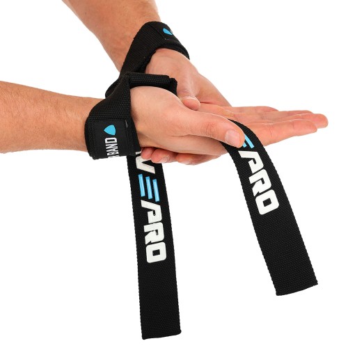 Лямки для тяги LiveUp 2шт, чорний, код: LP8092