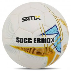 М"яч футбольний професійний Soccermax Hybrid №5 PU, білий-жовтий, код: FB-4190_WY