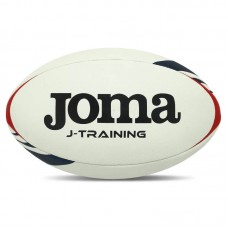 М"яч для регбі Joma J-Training №5, білий-синій-червоний, код: 400679-206