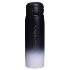 Пляшка-термос для води FitGo Vitality 500 мл чорний, код: FI-2832_BK-S52