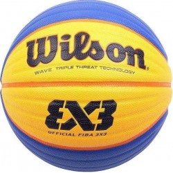 М"яч баскетбольний Wilson Fiba 3X3 Game №6, жовтий-синій, код: 887768403089