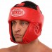 Шолом боксерський відкритий шкіряний Boxer M, червоний, код: 2027_MR-S52 Шолом боксерський відкритий шкіряний Boxer M, червоний, код: 2027_MR-S52