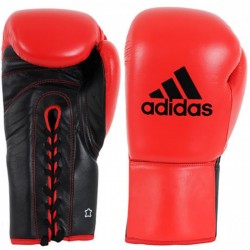 Боксерські рукавички Adidas Kombat Boxing Glove, 8oz, чорний-червоний, код: 15624-542