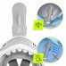 Маска для снорклінгу дитяча Tsunami Shark повнолицьова, сірий код: P-5905973405447