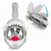 Маска для снорклінгу дитяча Tsunami Shark повнолицьова, сірий код: P-5905973405447
