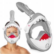 Маска для снорклінгу дитяча Tsunami Shark повнолицьова, сірий код: P-5905973405447